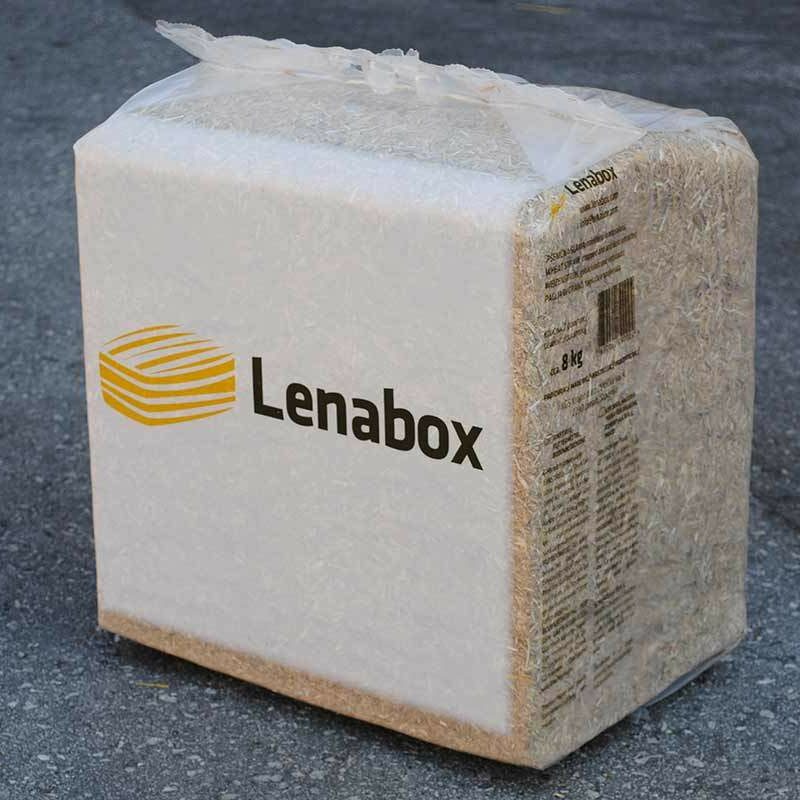 Lenabox Strohballen in Packungen von 8 kg